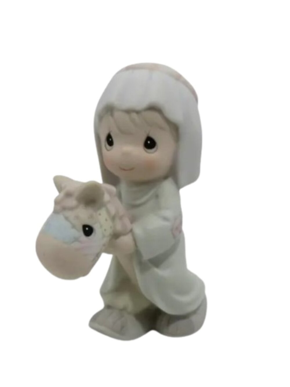 PRECIOUS MOMENTS Vintage 1996 Trail to Bethlehem #184004 Religious Porcelain
